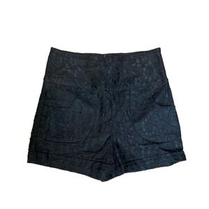 Sans Souci Anthropologie Black High Rise Lace Shorts